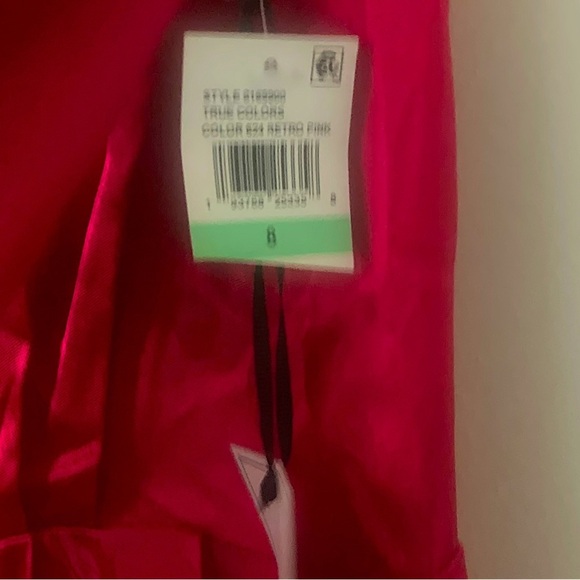 STATE Vibrant Red (Size 8) Floral Embroidered Long-sleeve Cut-out Back Dress - Picture 11 of 13